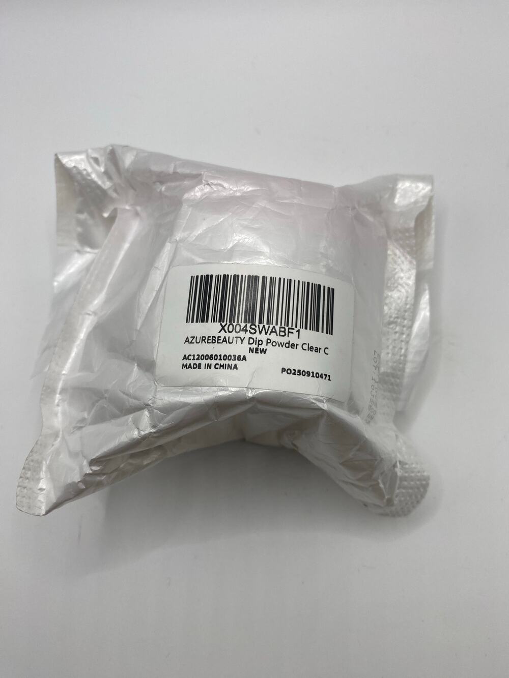 New AZUREBEAUTY Clear Dip Powder for Nails w/ Transparent Crystal Color, 28g/1Oz